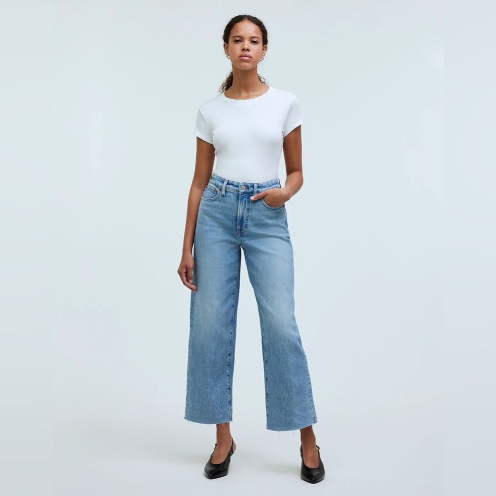 Banana Republic High Rise Wide Leg Jeans